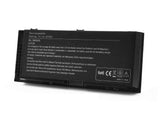 FV993 PG6RC R7PND 0TN1K5 V7M28 7DWMT JHYP2 K4RDX Dell Laptop Battery for Dell Precision M4600 M4700 M4800 M6600 M6700 M6800 11.1V 97Wh Laptop Batteries JS Bazar