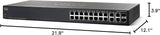 SG300-20 - Cisco Small Business 300 Series Managed Switches, 18 10/100/1000 ports, 2 combo mini-GBIC ports Networking Switches JS Bazar