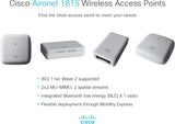 Cisco Air 1815W-B-K9 Wi-Fi Access Point, 802.11ac Wave 2, Wall Mount , (AIR-AP1815W-B-K9) Networking Switches JS Bazar