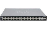 SF300-48P - Cisco Small Business 300 Series Managed Switches, 48 10/100 PoE+ ports with 375W power budget, 2 10/100/1000 ports - 2 combo mini-GBIC ports Networking Switches JS Bazar