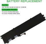 14.8V 46Wh 3100mAh 45N1138 45N1139 45N1140 45N1141 121500158 Replacement Laptop Battery for Lenovo ThinkPad S431 S440 V4400u S3 S5 Laptop Batteries JS Bazar
