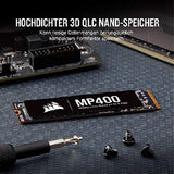 Corsair MP400 M.2 2280 2TB PCI-Express 3.0 x4, NVMe 1.3 3D QLC Internal Solid State Drive (SSD) : CSSD-F2000GBMP400 Hard Drives JS Bazar