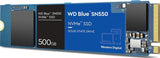 WD Blue 500GB M.2 SN550 NVMe PCI-e SSD Solid State Drive, M.2 2280, 3D NAND, Up to 2,400 MB/s : WDS500G2B0C Hard Drives JS Bazar