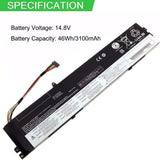 14.8V 46Wh 3100mAh 45N1138 45N1139 45N1140 45N1141 121500158 Replacement Laptop Battery for Lenovo ThinkPad S431 S440 V4400u S3 S5 Laptop Batteries JS Bazar