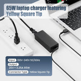 65W Lenovo Laptop Charger for Lenovo ADLX65NLC3A ADLX65NDC3A ADLX65NCC3A Square tip Notebook laptop Adapter Laptop Charger JS Bazar
