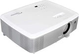 Optoma EH400 Projector, DLP Display Technology, 4000 ANSI Lumens, 33.5" to 306" Display Size, 1.1x Zoom, 16:9 Aspect Ratio, 2*HDMI Projectors JS Bazar