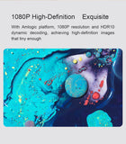 Wanbo T2R Max Smart LCD Projector, LED Support 1080P, 250 ANSI Lumen, 1.35:1/16:9 Ratio, 40-120'' Screen Size, USB Connection Projectors JS Bazar