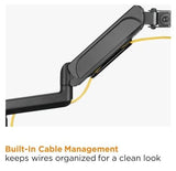 Triple Monitors Pole-Mounted Gas Spring Monitor Arm | LDT48-C036 Desktop Mount JS Bazar