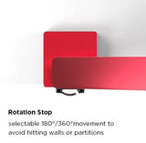 Single Monitor ARMOR Gas Spring Monitor Arm with USB | LDT51-C012U Desktop Mount JS Bazar