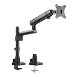 Aluminum slim pole-mounted spring-assisted monitor arm | 91-ldt20c012p Desktop Mount JS Bazar