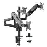 Triple Monitors Pole-Mounted Gas Spring Monitor Arm | LDT48-C036 Desktop Mount JS Bazar