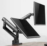 Dual Aluminum Slim Spring-Assited Monitor Arm with USB Ports | 91-ldt20c024u Desktop Mount JS Bazar