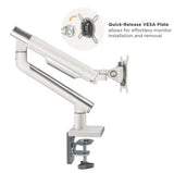 single premium slim aluminum spring assisted monitor arm | 91-ldt49c012 Desktop Mount JS Bazar