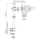 economy steel lcd vesa desk mount | 91-ldt07c011 Desktop Mount JS Bazar