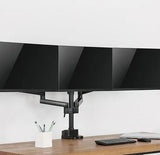 tripod-aluminum pole-mounted spring-assisted monitor arm with usb ports | ldt20-c036up Desktop Mount JS Bazar