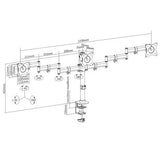 economy steel lcd vesa desk mount | 91-ldt07c036 Desktop Mount JS Bazar