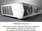 Optoma CinemaX P2 Smart 4K UHD Laser Projector,3000 Lumens : Cinemax P2 UST Projectors JS Bazar