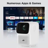 Wanbo T4 Wifi6 Android Projector, LED Support 1080P, 450 ANSI Lumen : T4-WH Projectors JS Bazar