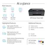 HP Smart Tank 500 Color Printer, Scanner and Copier Automatic Ink Sensor Printer JS Bazar