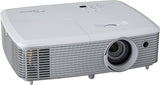 Optoma W400 WXGA 4000 ANSI Lumens DLP Projector, 3D Ready, White : 95.78C01GC0E Projectors JS Bazar