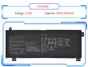C41N2010 Asus Laptop Battery for ASUS ROG Strix G15 G513IC G513IH G513QC G513QE ROG Strix G17 G713QE G713QE-HX008T G713QE-HX009T 0B200-03890000 4ICP4/63/103 (15.48V 56Wh/3620mAh) Laptop Batteries JS Bazar