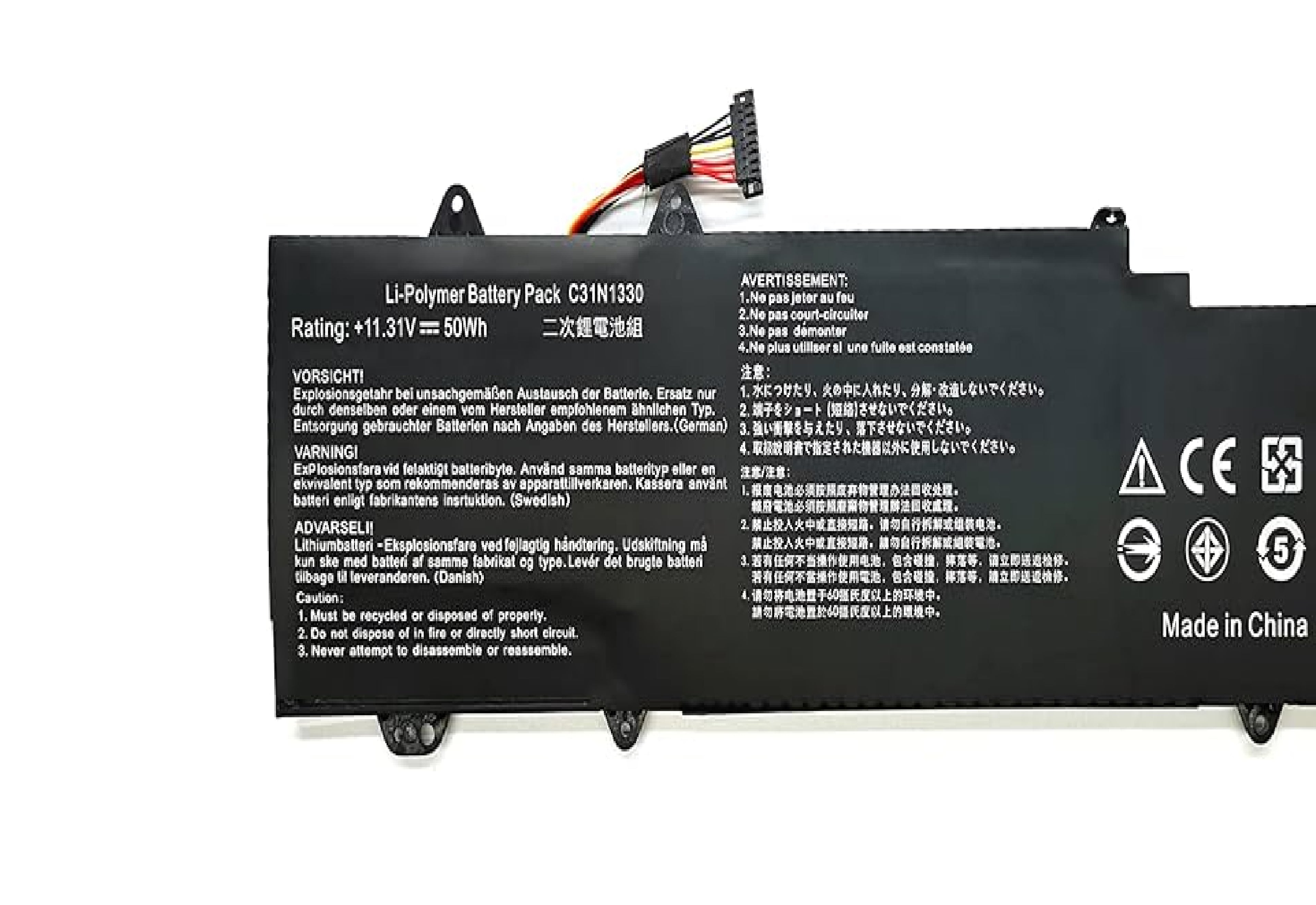 C31N1330 11.31V 50Wh Asus Laptop Battery for ASUS ZenBook UX32LA UX32LN UX32LN-R4053H UX32LA-R3025H UX32LNR4053H UX32LN-R4029H 0B200-00070200 Laptop Batteries JS Bazar