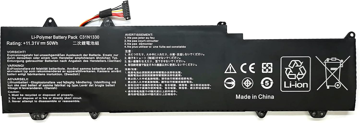 C31N1330 11.31V 50Wh Asus Laptop Battery for ASUS ZenBook UX32LA UX32LN UX32LN-R4053H UX32LA-R3025H UX32LNR4053H UX32LN-R4029H 0B200-00070200 Laptop Batteries JS Bazar