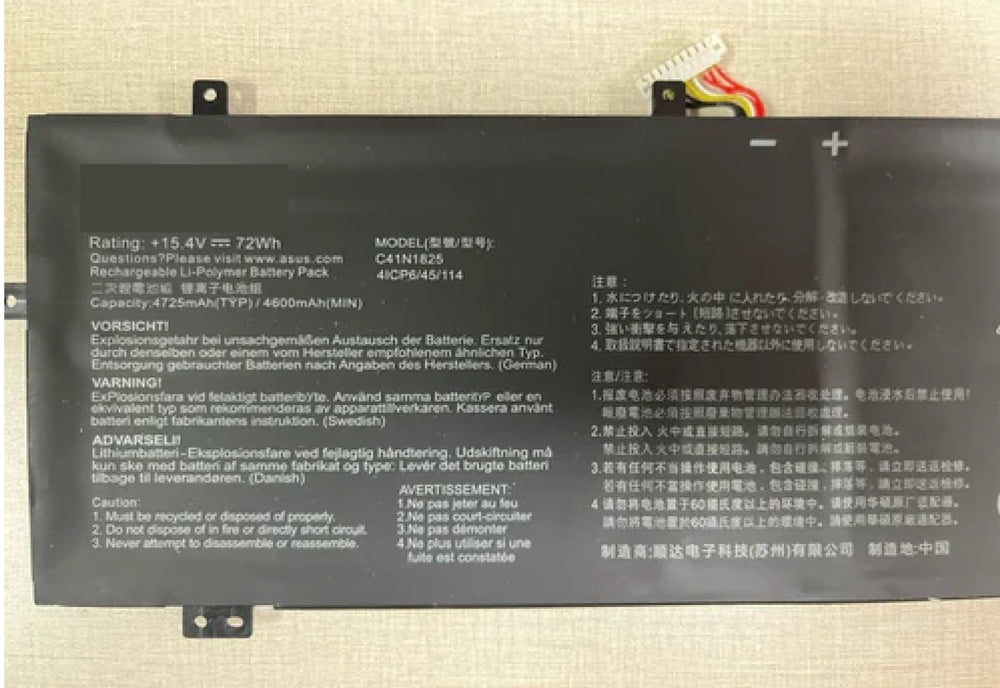C41N1825 0B200-03250000 Laptop Battery Replacement for Asus VivoBook 14 X403FA Series(15.4V 72Wh 4725mAh) Laptop Batteries JS Bazar