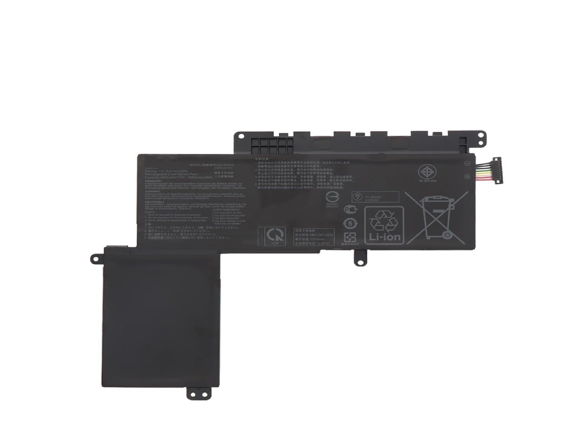B31N1629 Asus Laptop Battery for ASUS E203MAH E203NAH E203 3ICP5 / 57/81 B31N1629 Battery Laptop Batteries JS Bazar