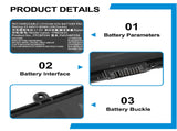 60Wh FPB0363S FPCBP594 Laptop Battery Compatible with Fujitsu LifeBook U7312 U7412 E4412 E5412A E5412 FMVNBP256 3915mAh 15.44V Rechargeable Li-ion Battery Laptop Batteries JS Bazar