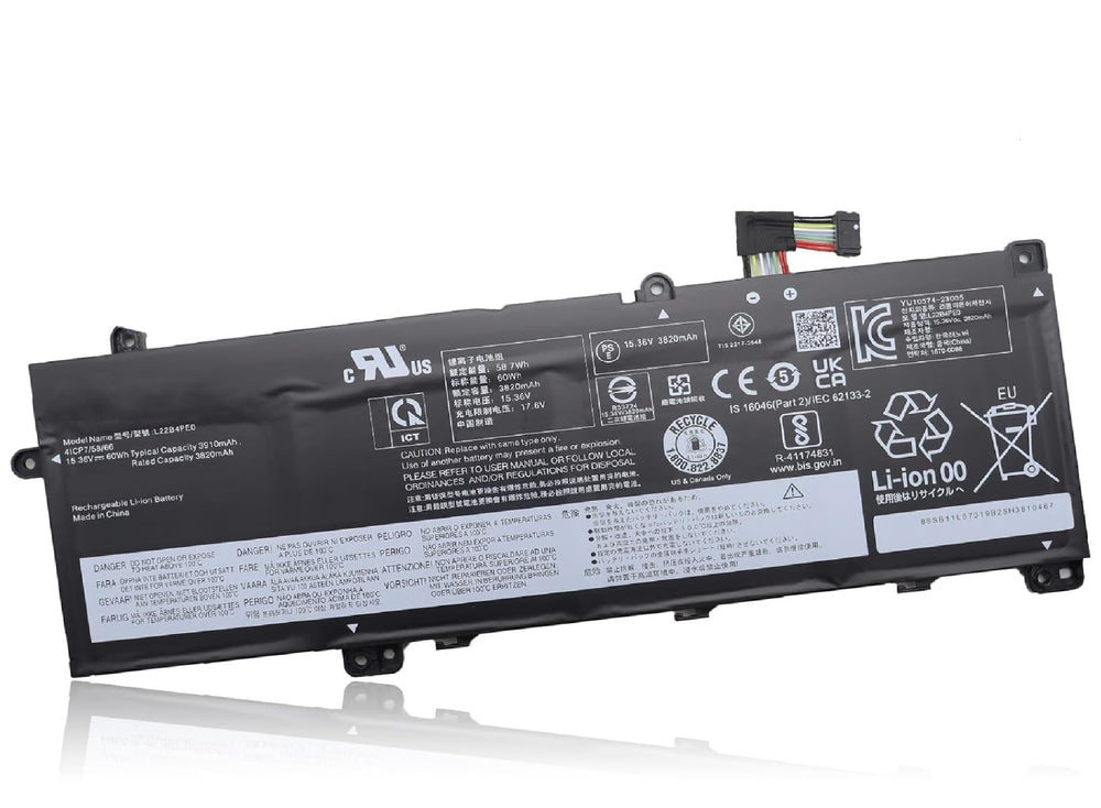 L22B4PE0 Laptop Battery Replacement for Lenovo ThinkBook 14 G6 ABP IRL K14 G2 IRU Series SB11L67319 5B11L67335 SB11N47475 5B11N47446 L22M4PE0 SB11L67315 5B11L67337 L22D4PE0 15.36V 60Wh Laptop Batteries JS Bazar