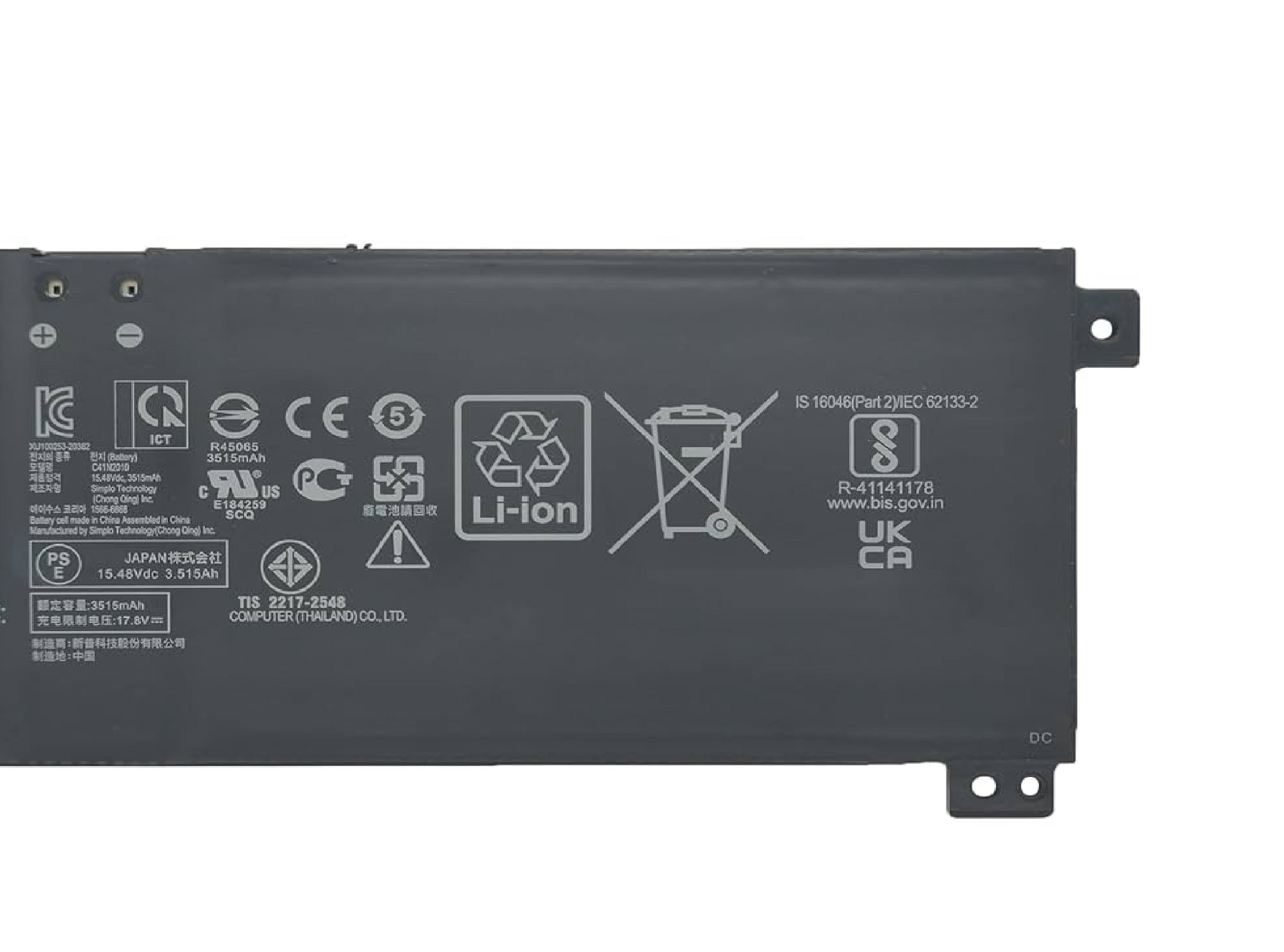 C41N2010 Original Asus Laptop Battery for ASUS ROG Strix G15 G513 G513IC G513IE G513IH G513QC G513QE ROG Strix G17 G713 G713QE Series 15.48V 56Wh Laptop Batteries JS Bazar