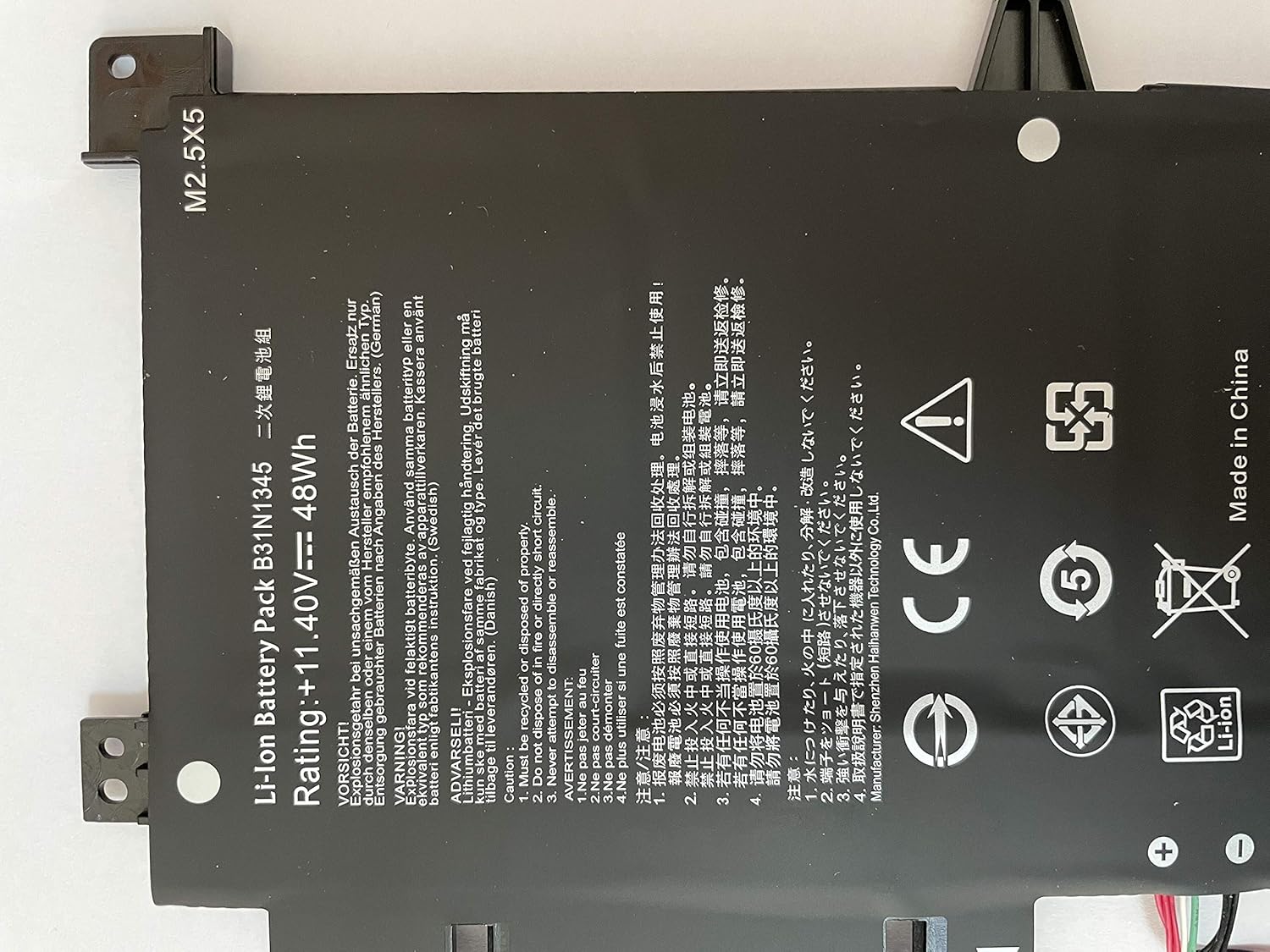 B31N1345 Asus Laptop Battery for ASUS Transformer Book Flip TP500L TP500LA TP500LB TP500LN TP500LA-EB31T TP500LA-DS71T TP500LA-UB31T 0B200-00990100 B31BN9H (11.4V 48Wh/4100MAH/6Cell) Laptop Batteries JS Bazar
