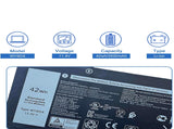 42wh WY9DX Laptop Battery Compatible with Dell Latitude 5420 5520 Precision 15 3560 Series Notebook RJ40G 075X16 0WK3F1 0M3KCN 005R42 01K2CF 11.4V 3500mAh Laptop Batteries JS Bazar