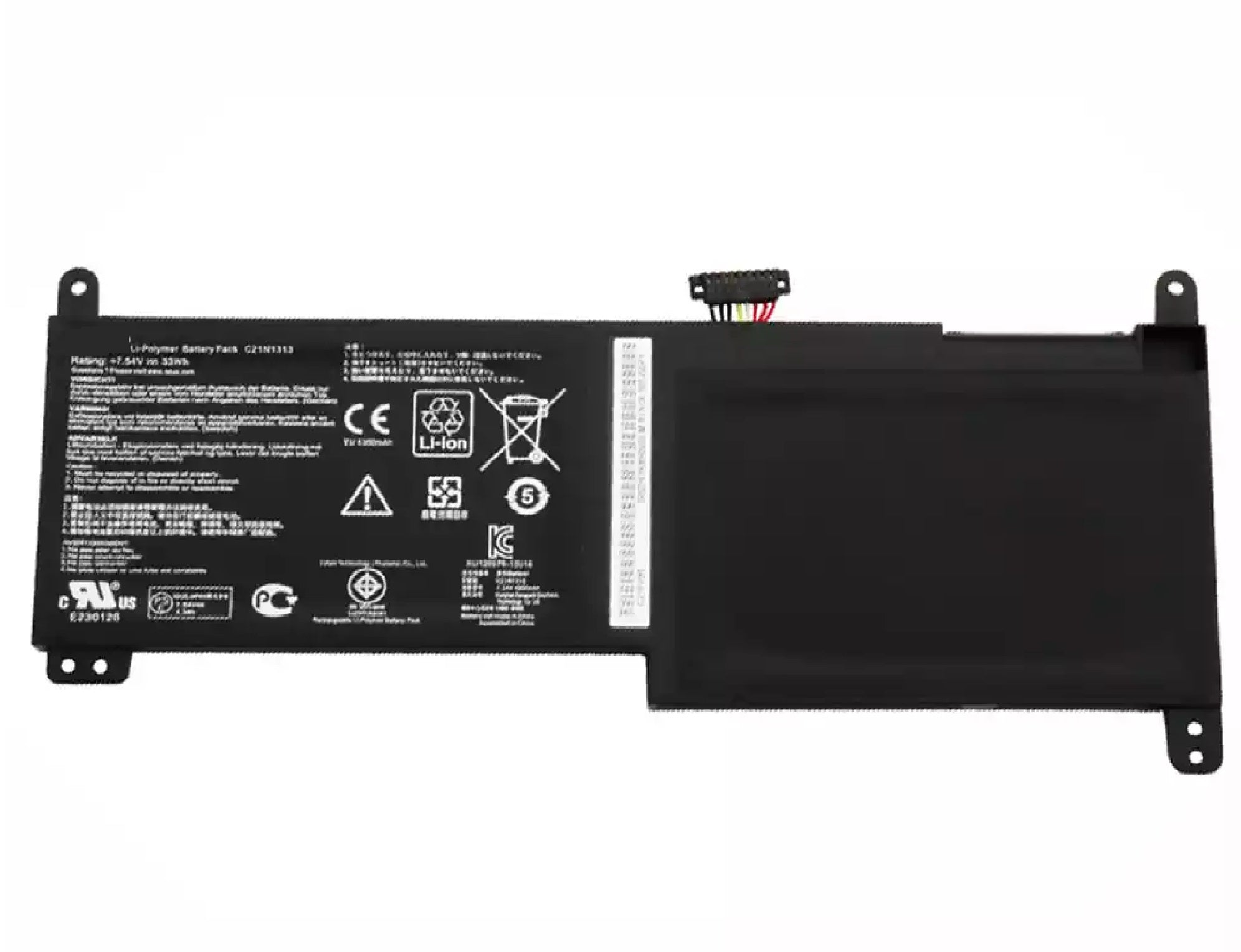 C21N1313 Asus Battery for ASUS Transformer Book TX201 Series TX201LA TX201LA-CQ012H TX201LA-CQ013 Laptop (7.54V 33Wh/4.3Ah) Laptop Batteries JS Bazar