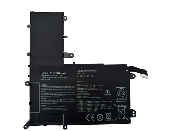 B41N1827 Asus Laptop Battery for Asus ZenBook Flip 15 UX562 UX562IA UX562UG UX562FD UM562IA Q507IQ UX562FA UX562FD Q526FA Q526FAC Q507IQ UM562IA AC094T B41BmE1 15.36V 56Wh 3550mAh Laptop Batteries JS Bazar