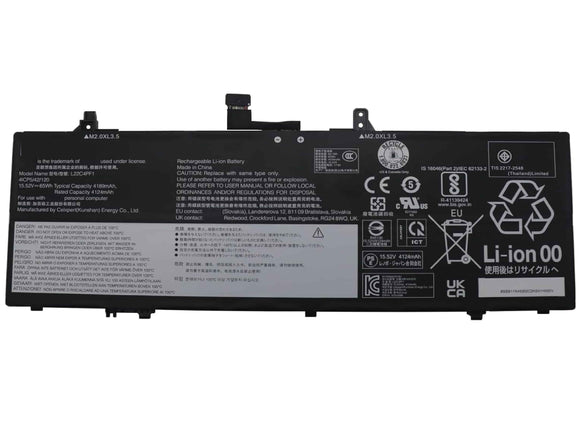 L22C4PF1 Battery 65Wh 4189mAh Replacement for Lenovo Yoga Slim 6-14IAP8 6-14IRP8 / Slim 7-14IMH9 Series SB11N45302 5B11N45328 SB11J63615 5B11J63614 L22D4PF1 L22M4PF1 15.52V Laptop Batteries JS Bazar