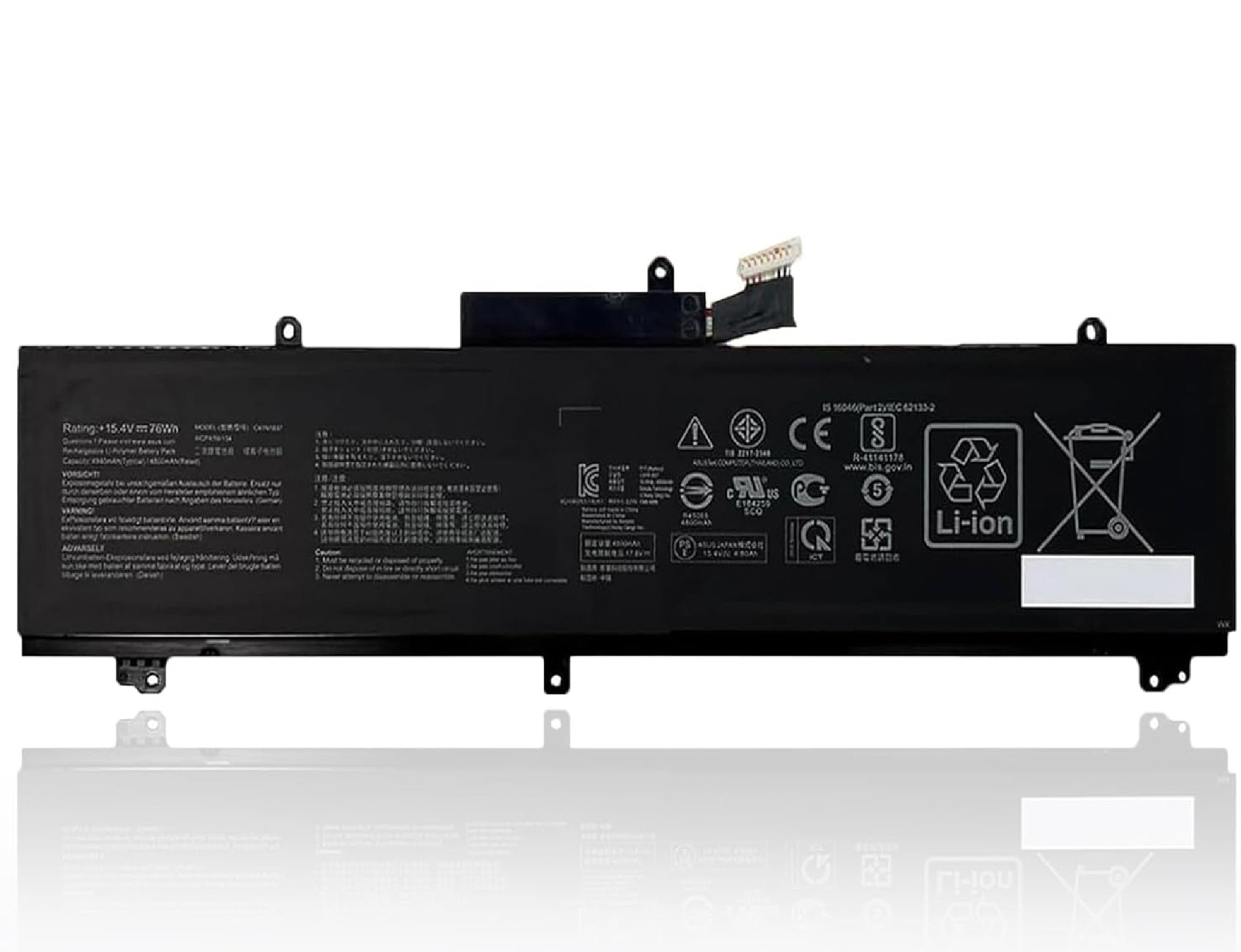 C41N1837 Asus Laptop Battery Compatible with Asus ROG Zephyrus GA502DU GA502GU GU502DU GU502GU GU502GV GU532GU GU532GV GX502GV GX502GW GX532GV GX532GW Series 0B200-03380100 15.4V 76Wh 4940mAh 4-Cell Laptop Batteries JS Bazar