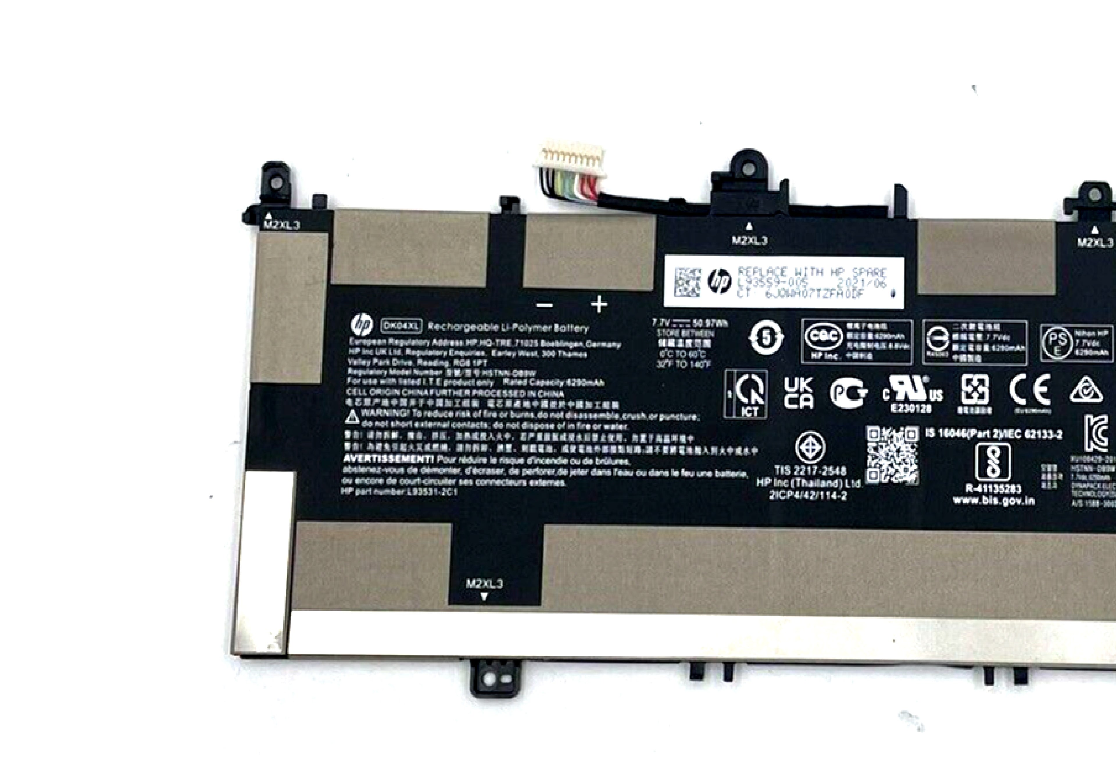 Original DK04XL 50.97Wh Laptop Battery Replacement for HP Chromebook x360 13c Series Enterprise Elite C1030 Series HSTNN-DB9W DK04050XL 7.7V Laptop Batteries JS Bazar