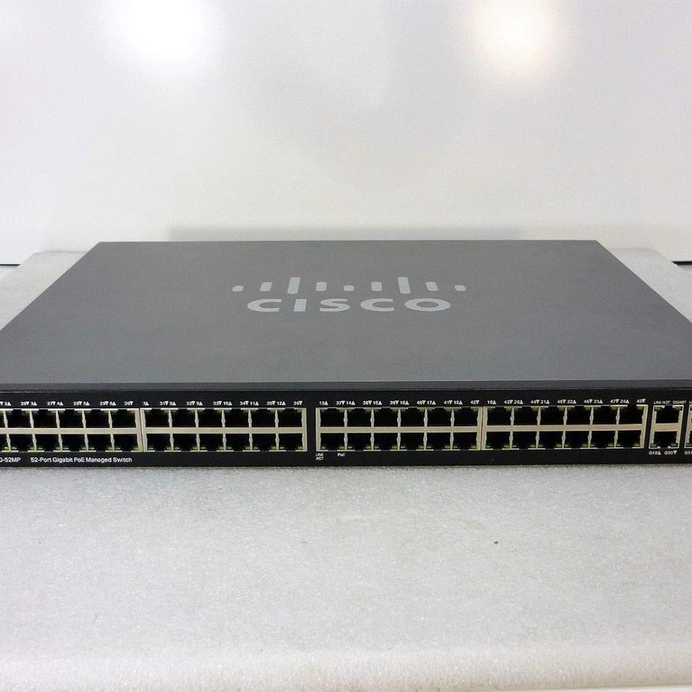 SG300-52 - Cisco Small Business 300 Series Managed Switches, 50 10/100/1000 ports, 2 combo mini-GBIC ports