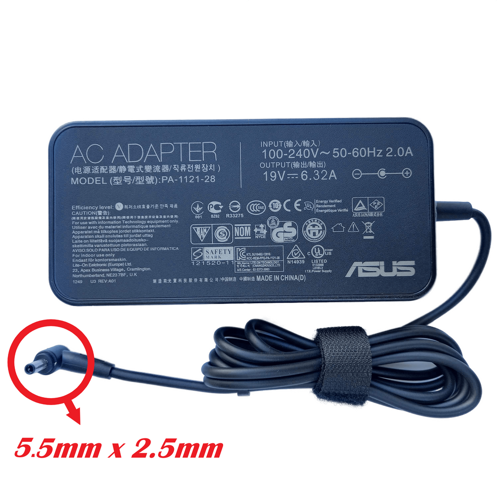 ASUS 120W PA-1121-28 Adapters Asus ROG STRIX GL553VD-DM261T G74 Series G551VW Laptop Charger JS Bazar