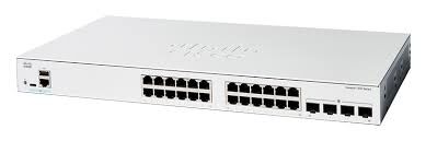 Cisco Catalyst 1300-24T-4G Managed Switch, 24 Port GE, 4x1GE SFP, (C1300-24T-4G)