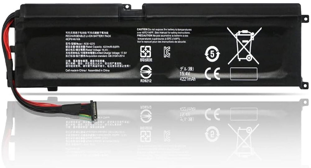 15.4V 4221MAH-65WH RC30-0270 RZ09-0270 Original Laptop Battery Compatible for Razer Blade 15 Base 2018 Series Laptop Batteries JS Bazar