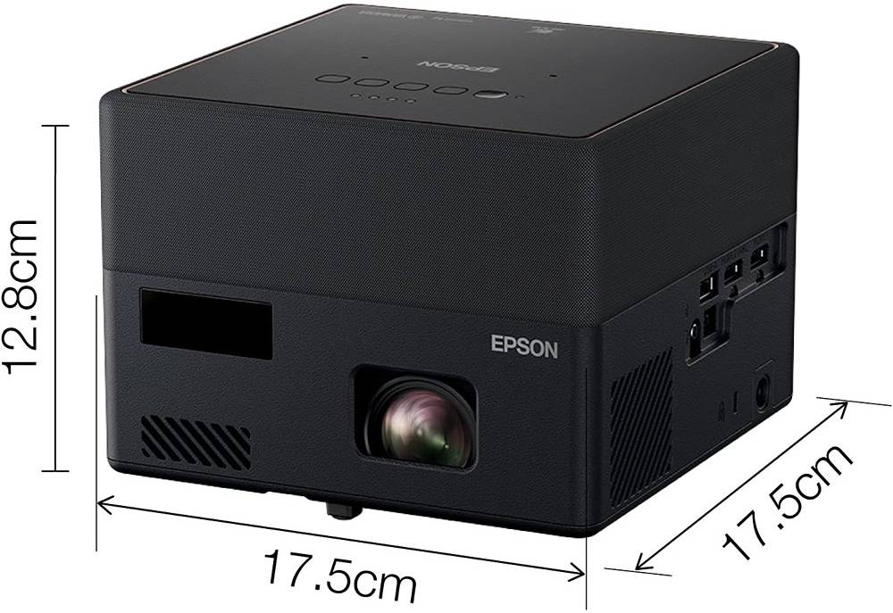 Epson EpiqVision Mini EF12 1000-Lumen Full HD Laser 3LCD Smart Projector with Wi-Fi, Color & White1000 Lumens Brightness Projectors JS Bazar