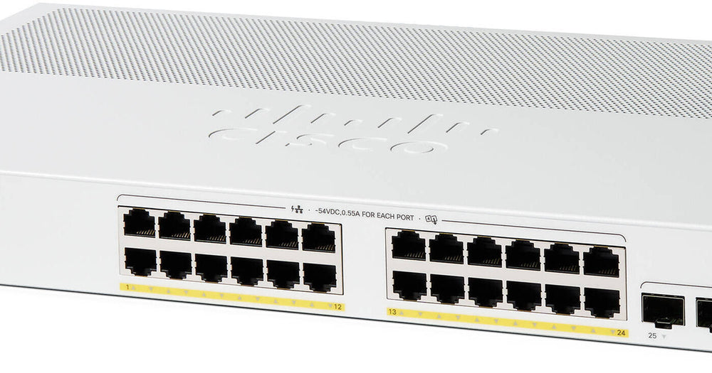 Cisco CBS220-24FP-4X Managed L2 Gigabit Ethernet (10/100/1000) Power over Ethernet (PoE) White