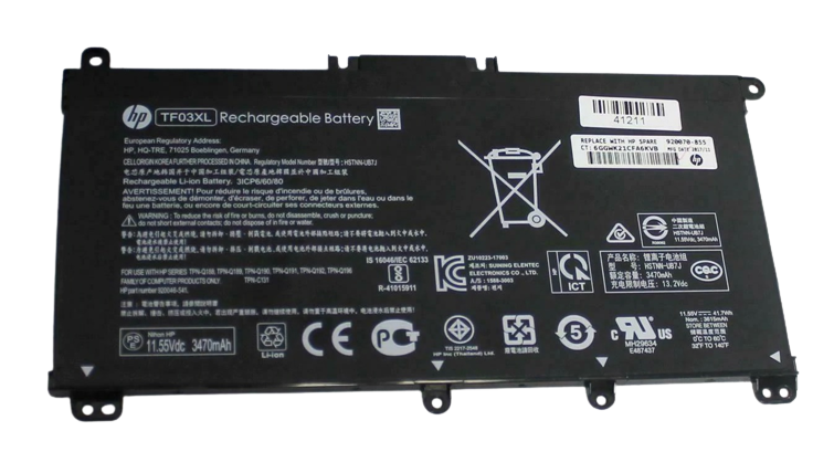 TF03XL HP Pavilion 14-BK06ST, HP Pavilion 15-CC626TX, Pavilion X360 14-CD0003NG Laptop Battery - JS Bazar