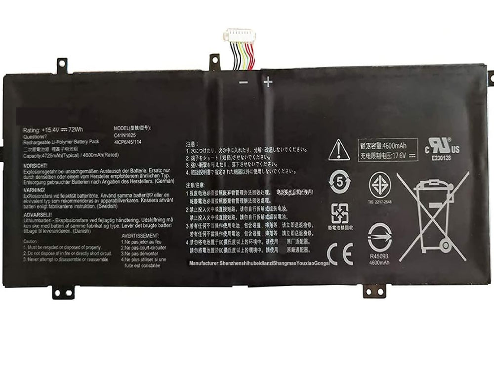 C41N1825 0B200-03250000 Laptop Battery Replacement for Asus VivoBook 14 X403FA Series(15.4V 72Wh 4725mAh) Laptop Batteries JS Bazar