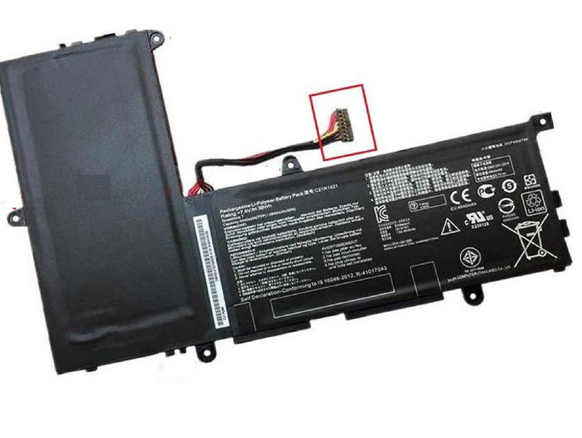 C21N1521 Asus Laptop Battery for ASUS VivoBook E200HA E200HA-1A E200HA-1B E200HA-1E E200HA-1G L200HA Series 0B200-01870000 7.6V 38Wh Laptop Batteries JS Bazar