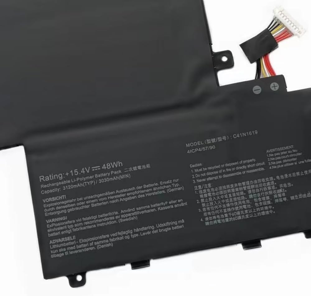 C41N1619 Asus Laptop Battery for Asus Pro Advanced B9440 B9440UA7200 B9440UA7500 Pro B9440 Pro B9440UA Series (15.4V 48Wh 3120mAh) Laptop Batteries JS Bazar