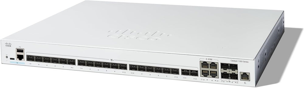 Cisco Catalyst 1300-24XS Managed Switch, 20 Port 10G SFP+, 4x10GE SFP+ Combo (C1300-24XS)